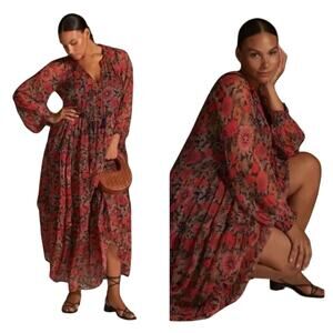 Anthropologie Chiffon Maxi Dress for Sale up to 90% Off: Poshmark